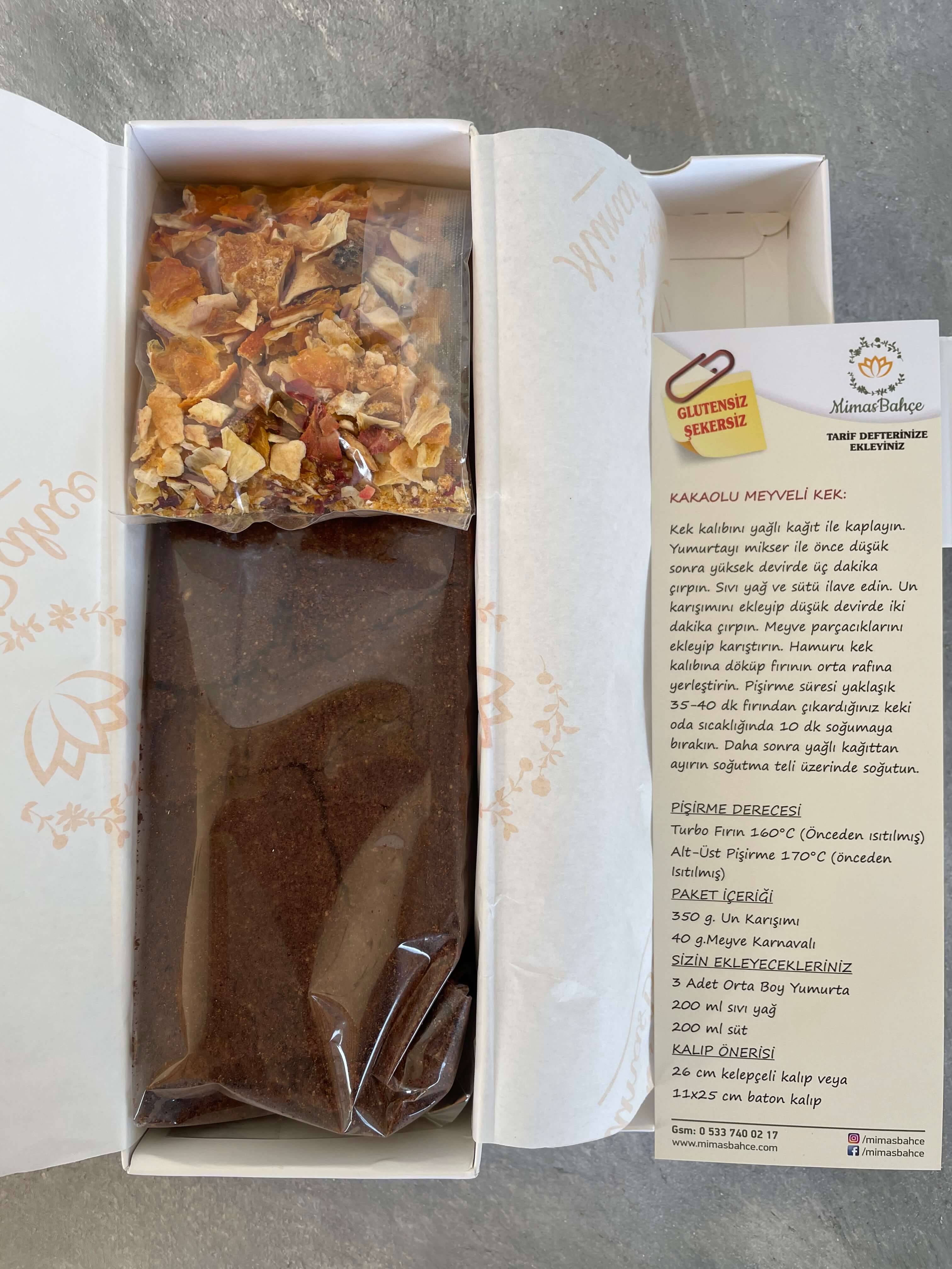 Mimas Garden Cocoa Fruit Cake
